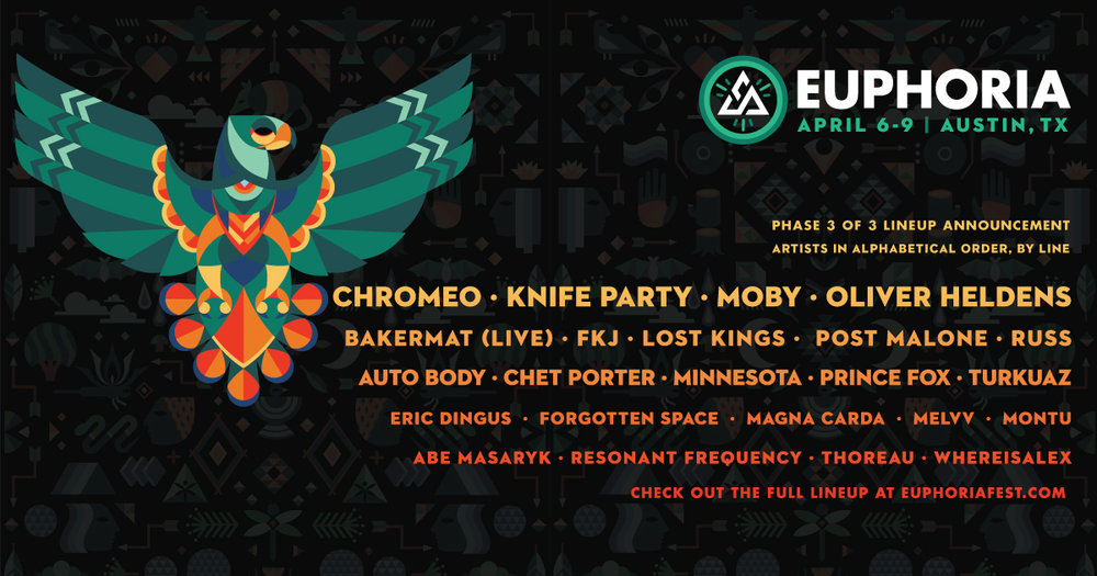 Euphoria 2017 Phase 3 Lineup