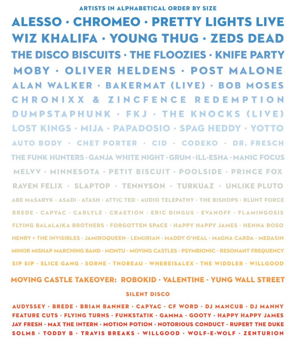 Euphoria 2017 Full Lineup